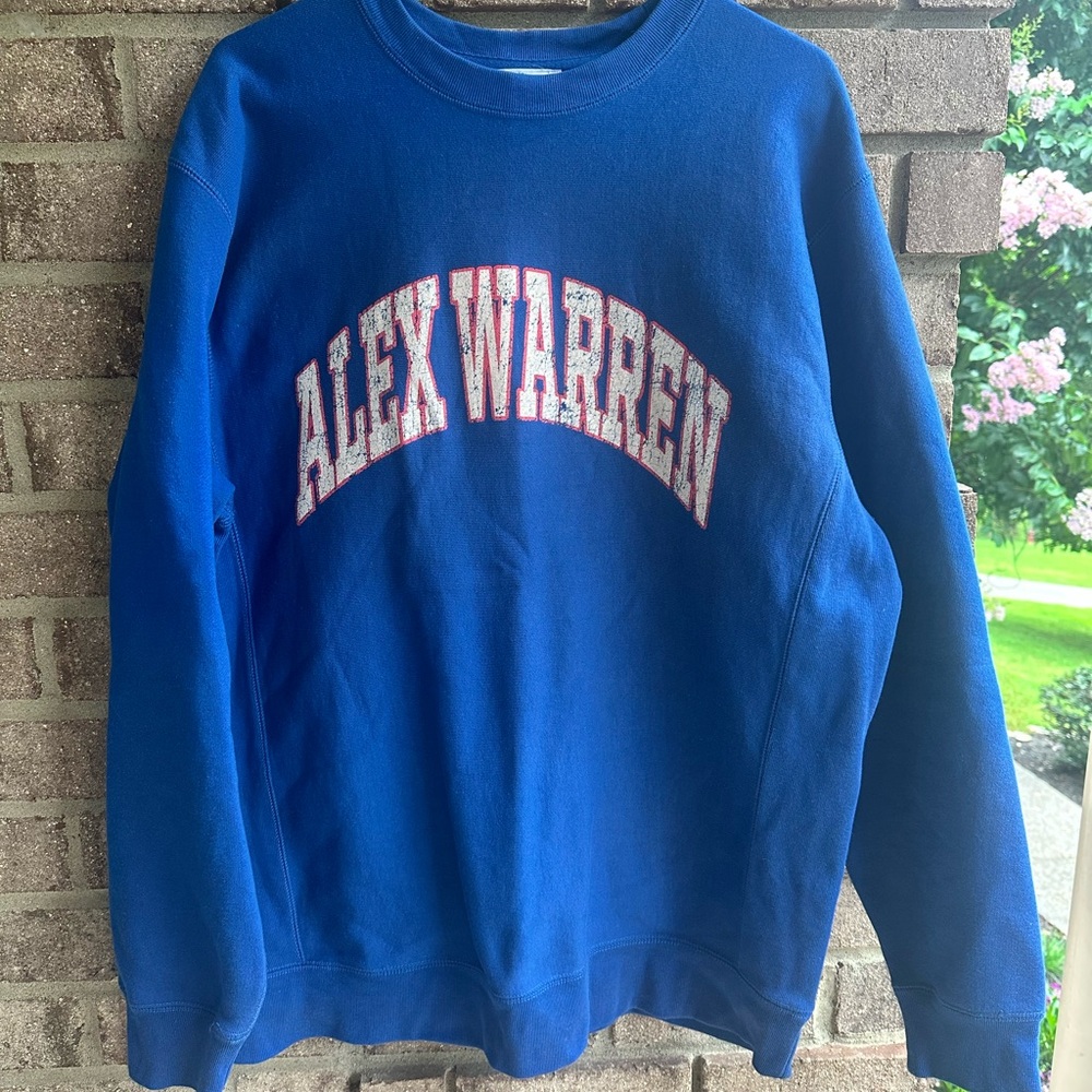 Alex Warren FANS!  Crewneck Sweatshirt XL from Nashville Concert-Offical Merch!